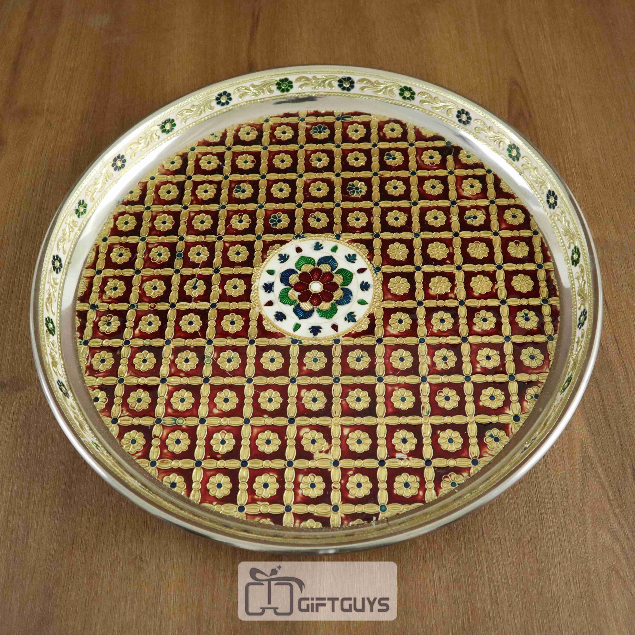 Meenakri Pooja Thali ( 13.5 inch )
