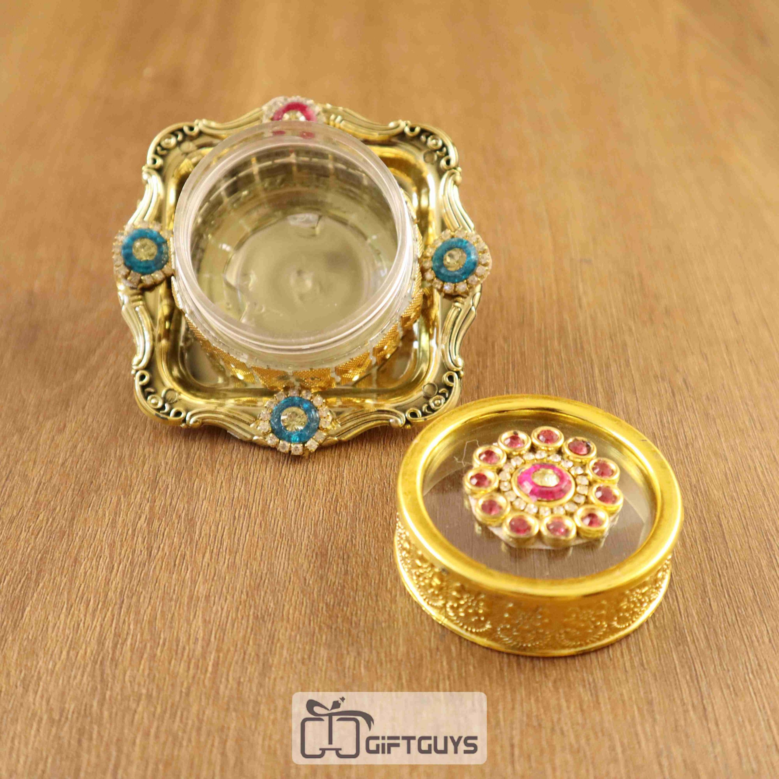 Ston Worked Kumkum Box