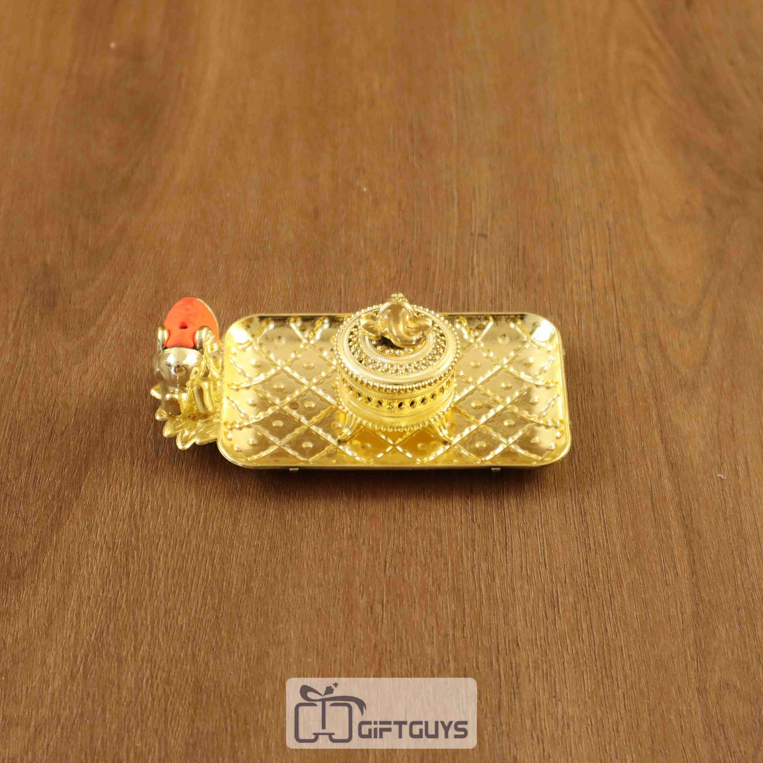 Ganpati Designed Kumkum Box