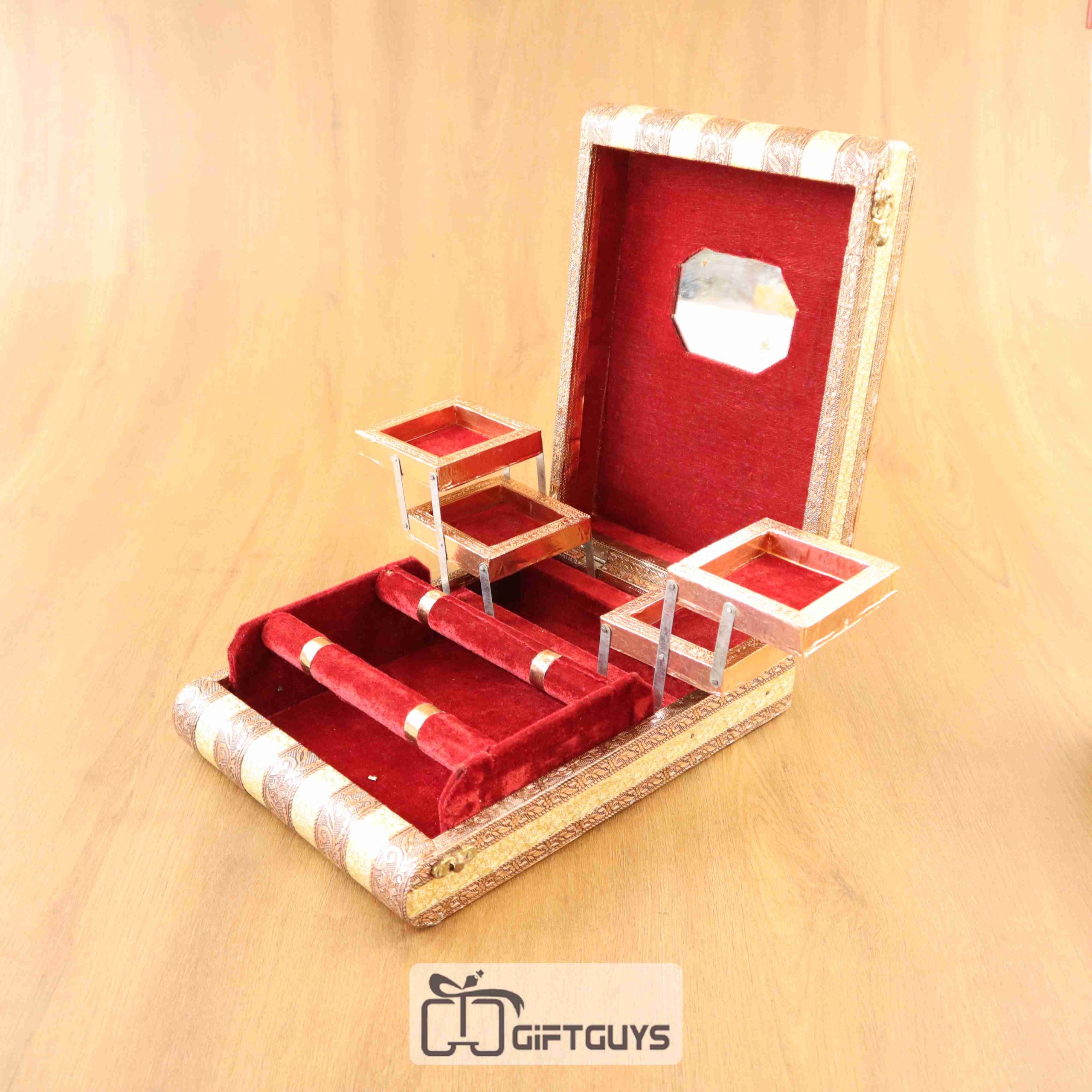 Wooden Jewellery Box With Diffrent Compartment