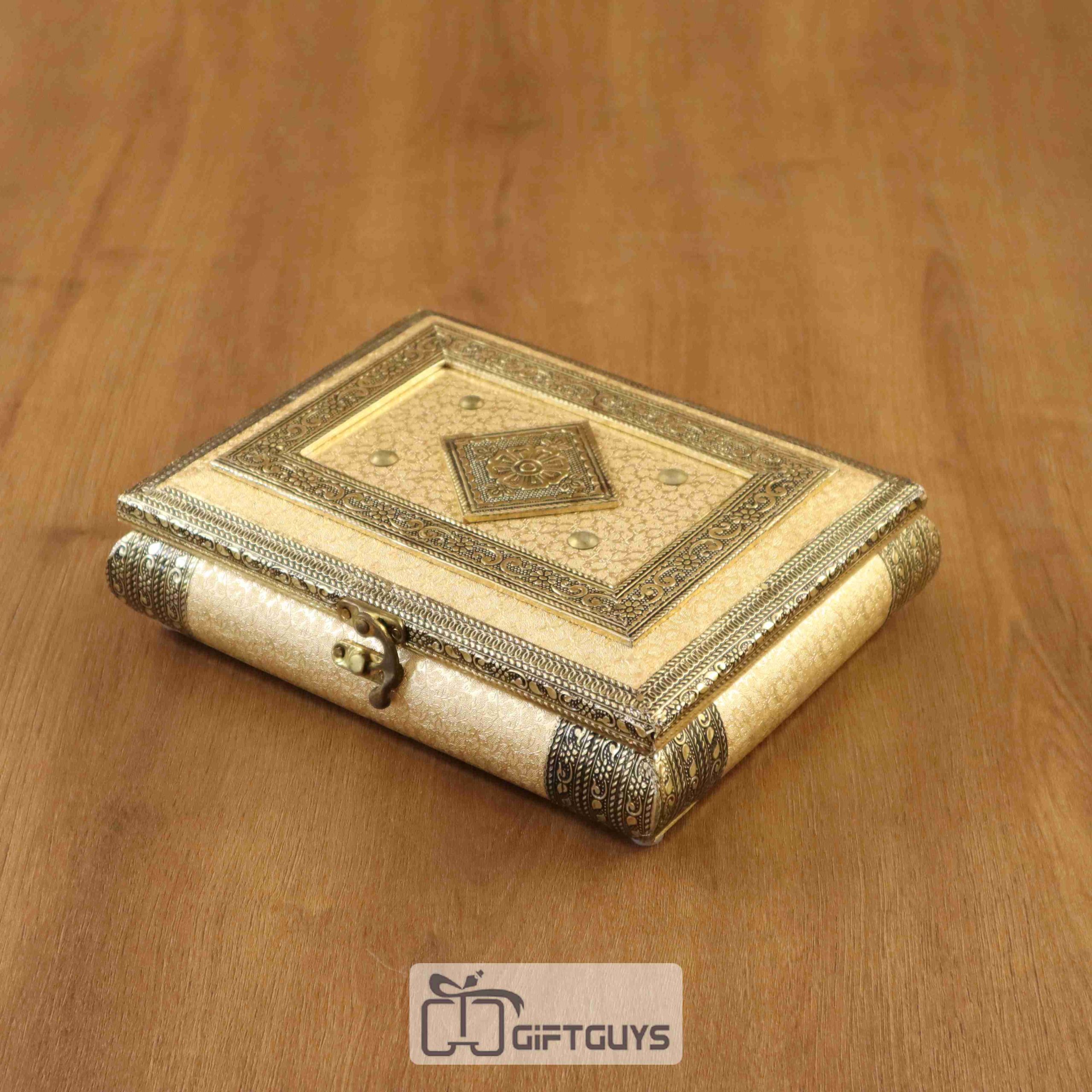 Wooden Handicrafted dryfruit Box 9 X 7 inch