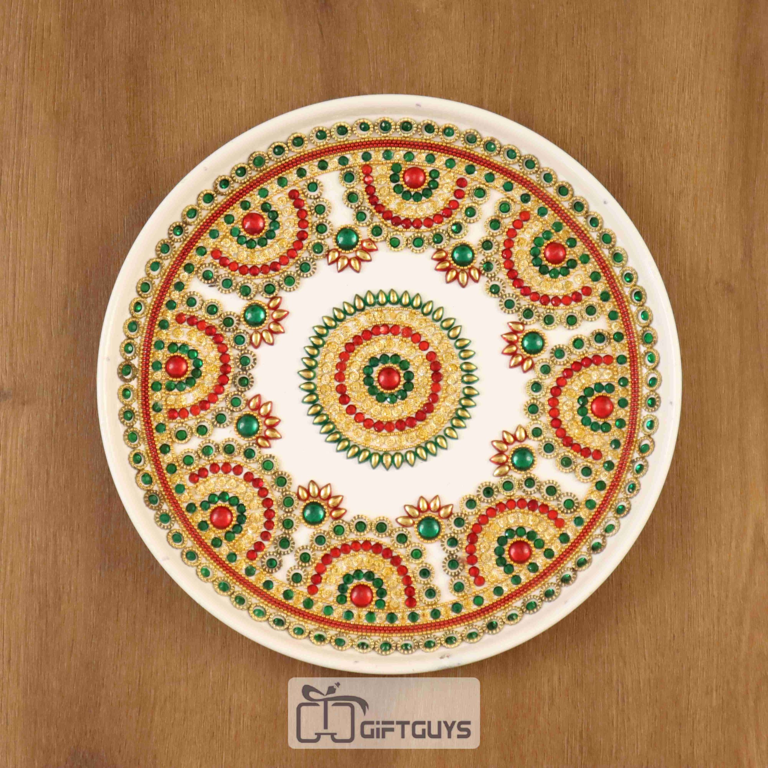 Traditional Ston Worked Plate 10 inch