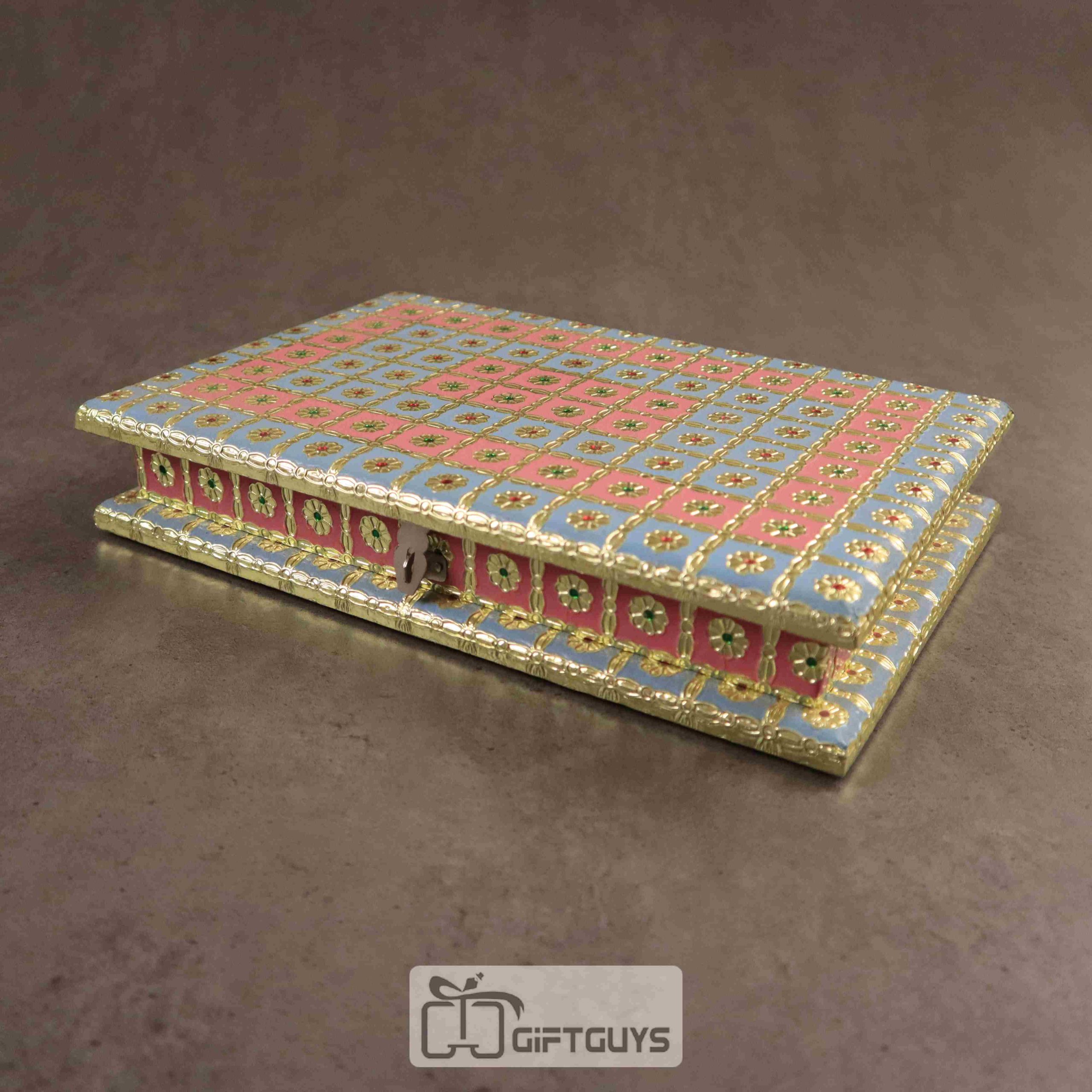 Handicrafted Meenakari Dryfruit Box