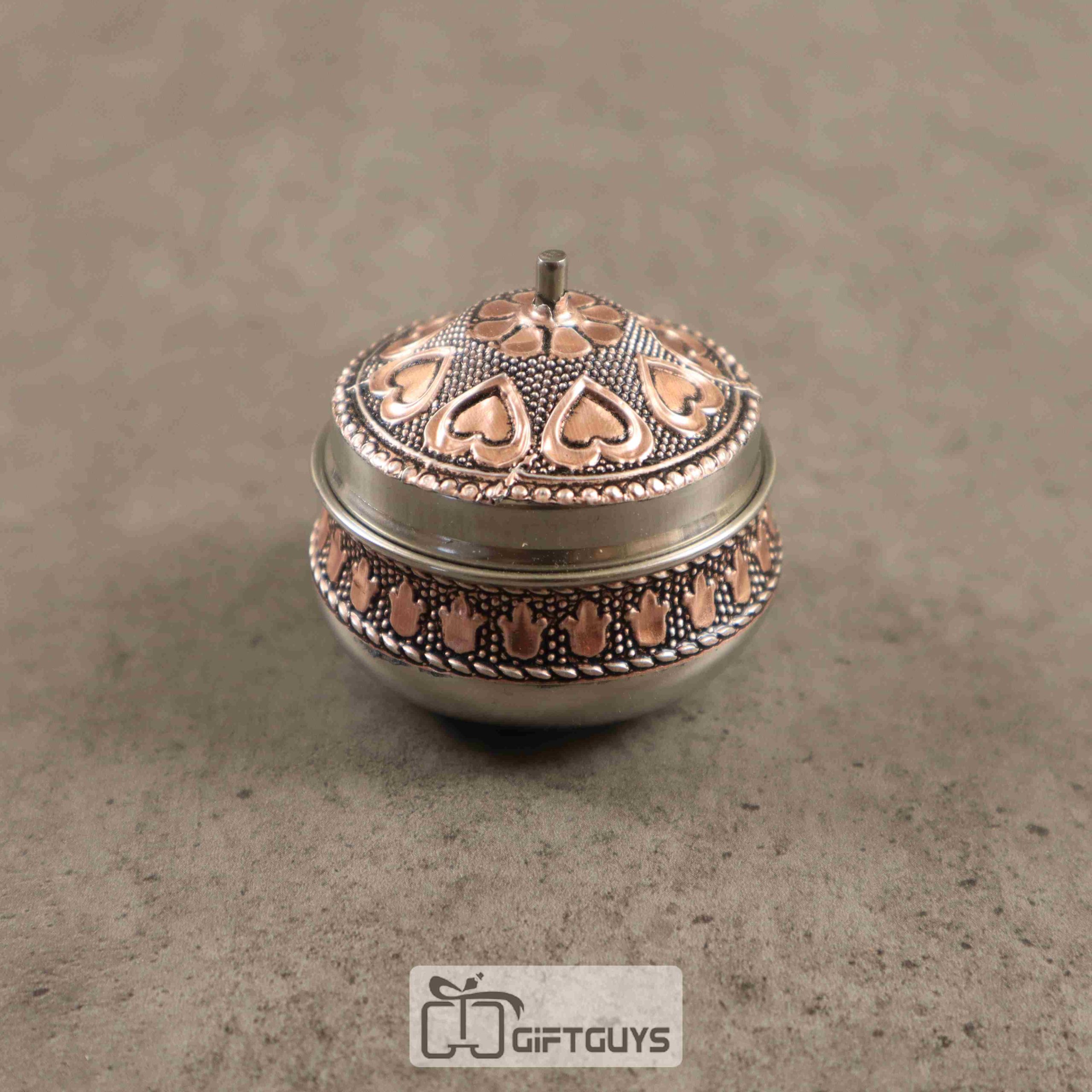 Oxidised Small Kumkum Box