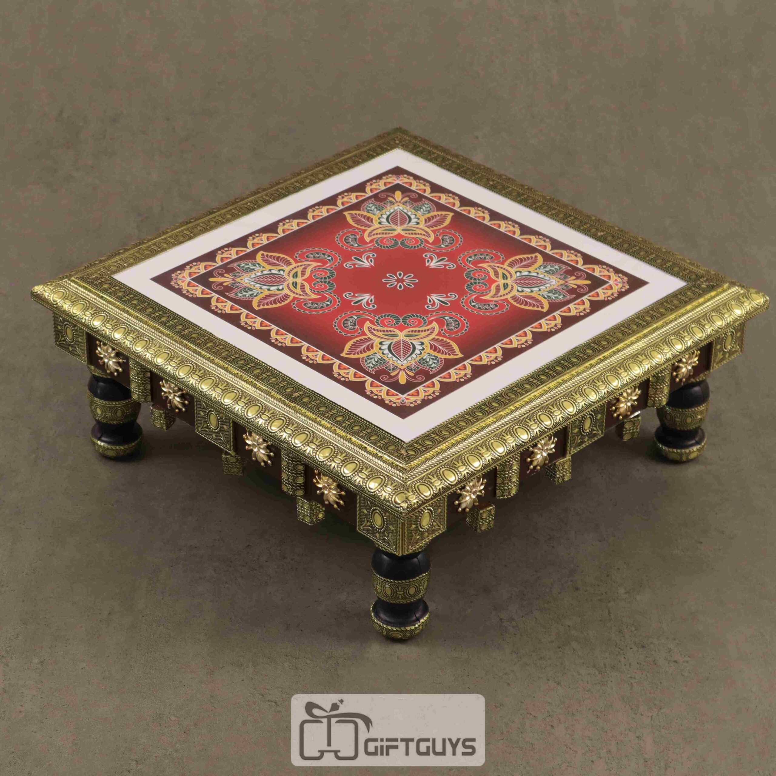 Decorative Golden Oxidised Bajoth 15 X 15 inch