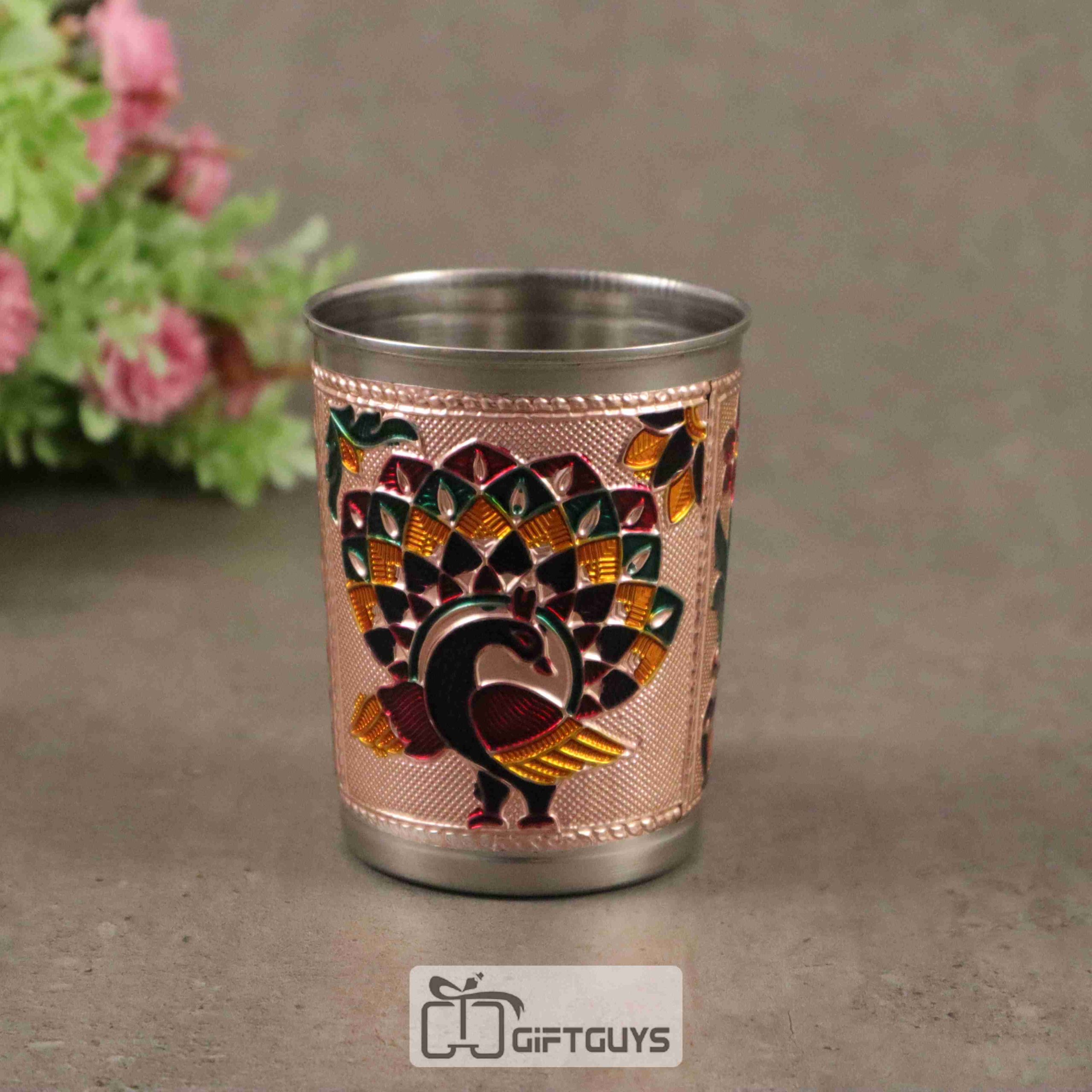 Meenakari Copper Worked Glass